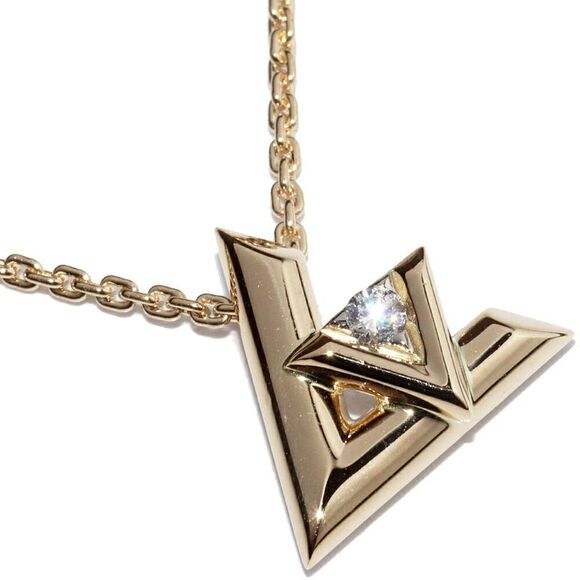 Louis Vuitton K18YG Diamond Pendant Necklace - Picture 1 of 5